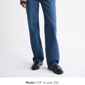 Abercrombie & Fitch Blue Straight Leg Pants